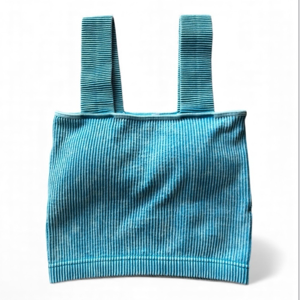 Zenana Ribbed Square Neck Brami